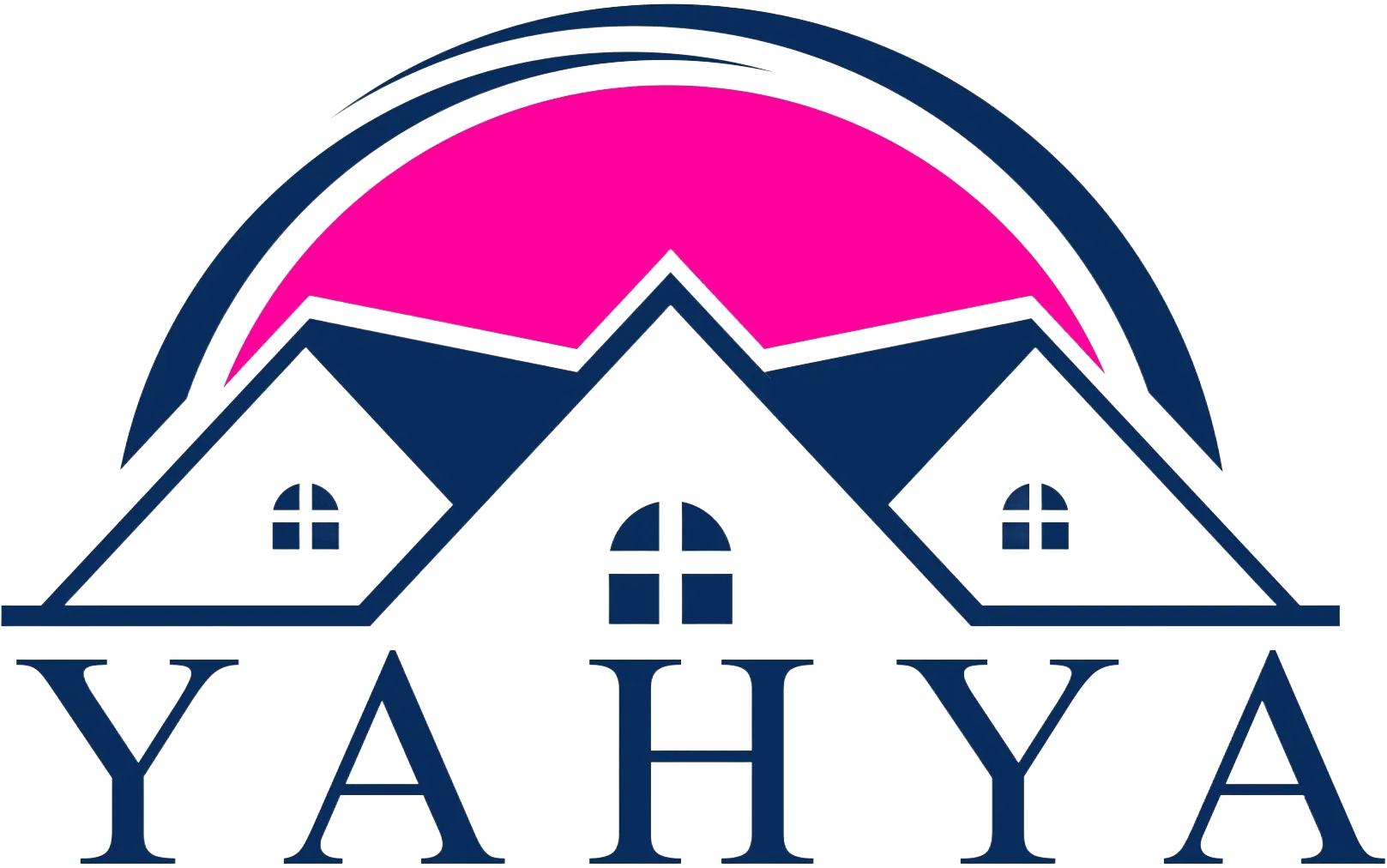 House roof silhoutted behind a sun